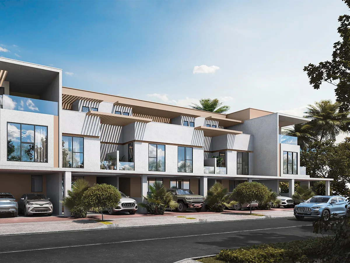 DAMAC official marketing still for 4-bedroom villa/townhouse type on Islands 2 product path