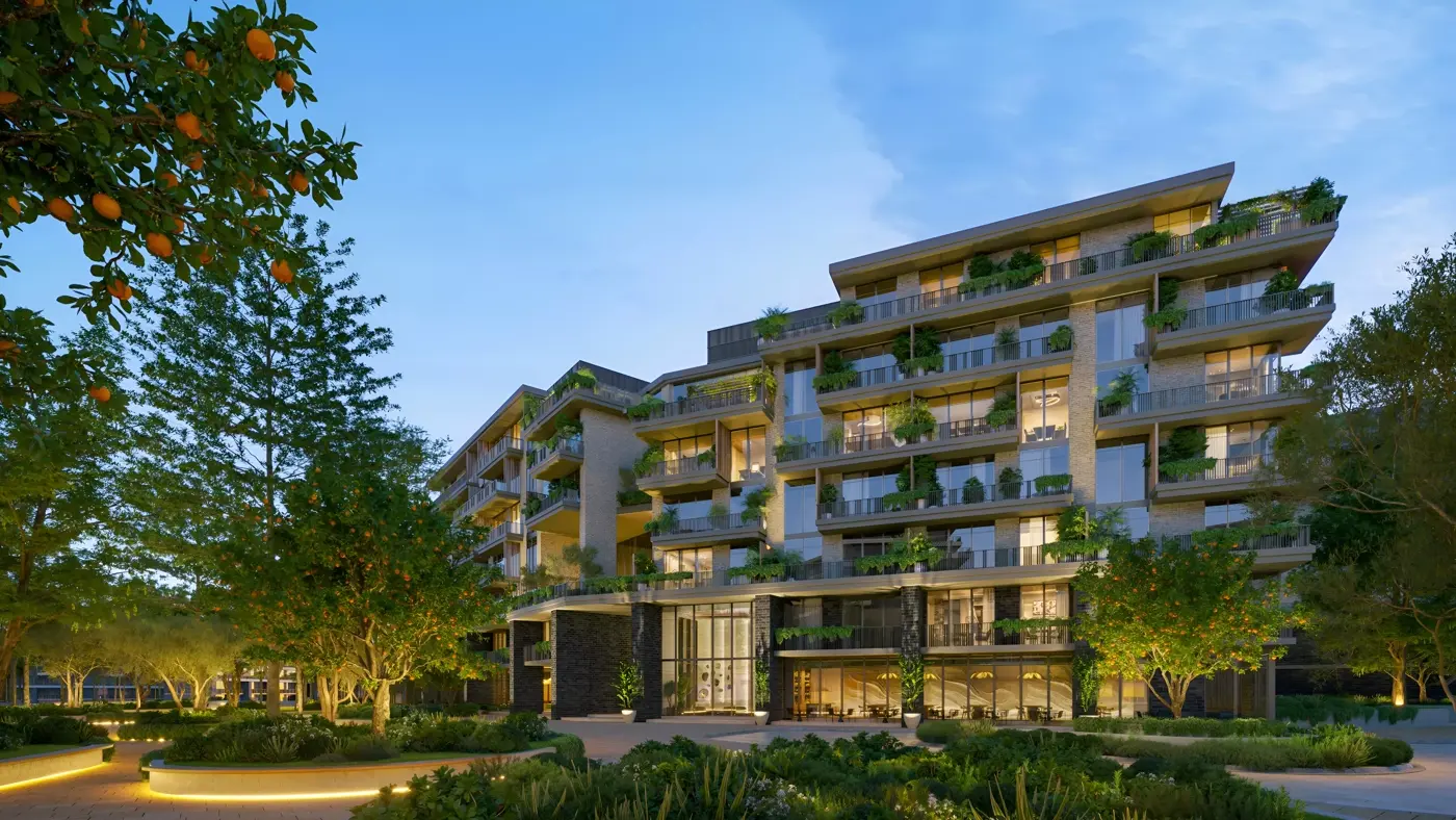 Arancia Yards by Beyond — Property Finder gallery amenity / courtyard zone still