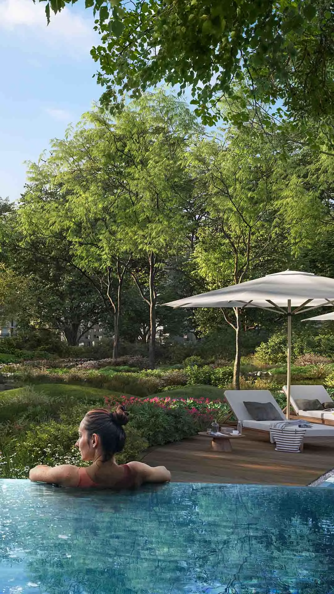 Ghaf Woods by Majid Al Futtaim — official Forest Pools amenity marketing still