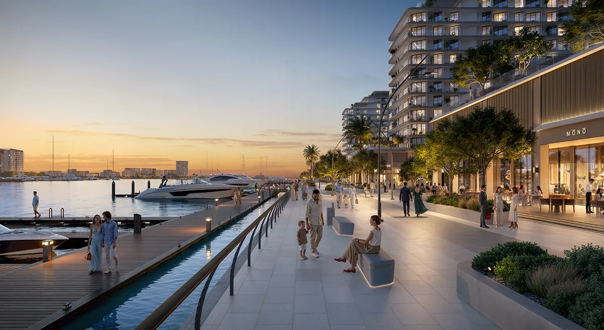 Aurea — amenities podium and pool marketing still