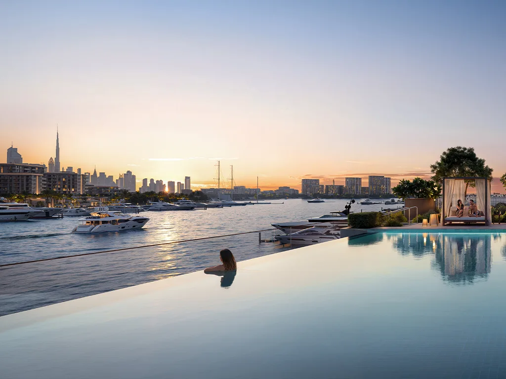 Aurea — waterfront architecture marketing still