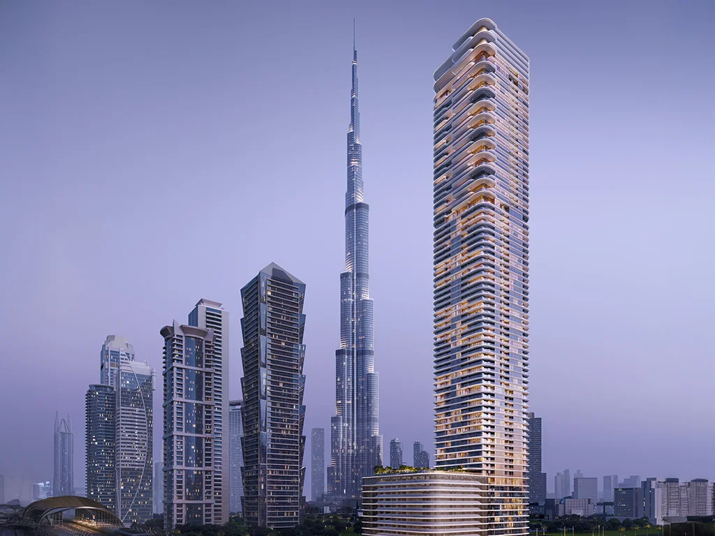 Avarra by Palace — full residential tower dusk exterior (hero source)