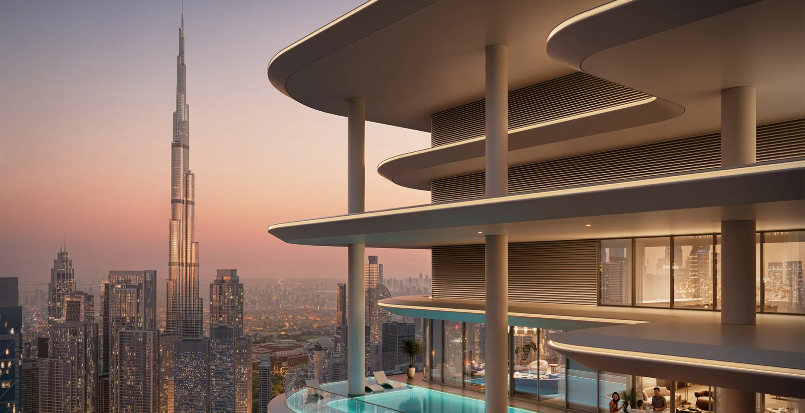 Avarra by Palace — terrace and skyline lifestyle marketing still