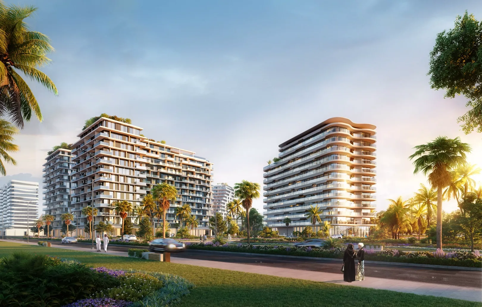 Azizi Venice — lagoon marketing still