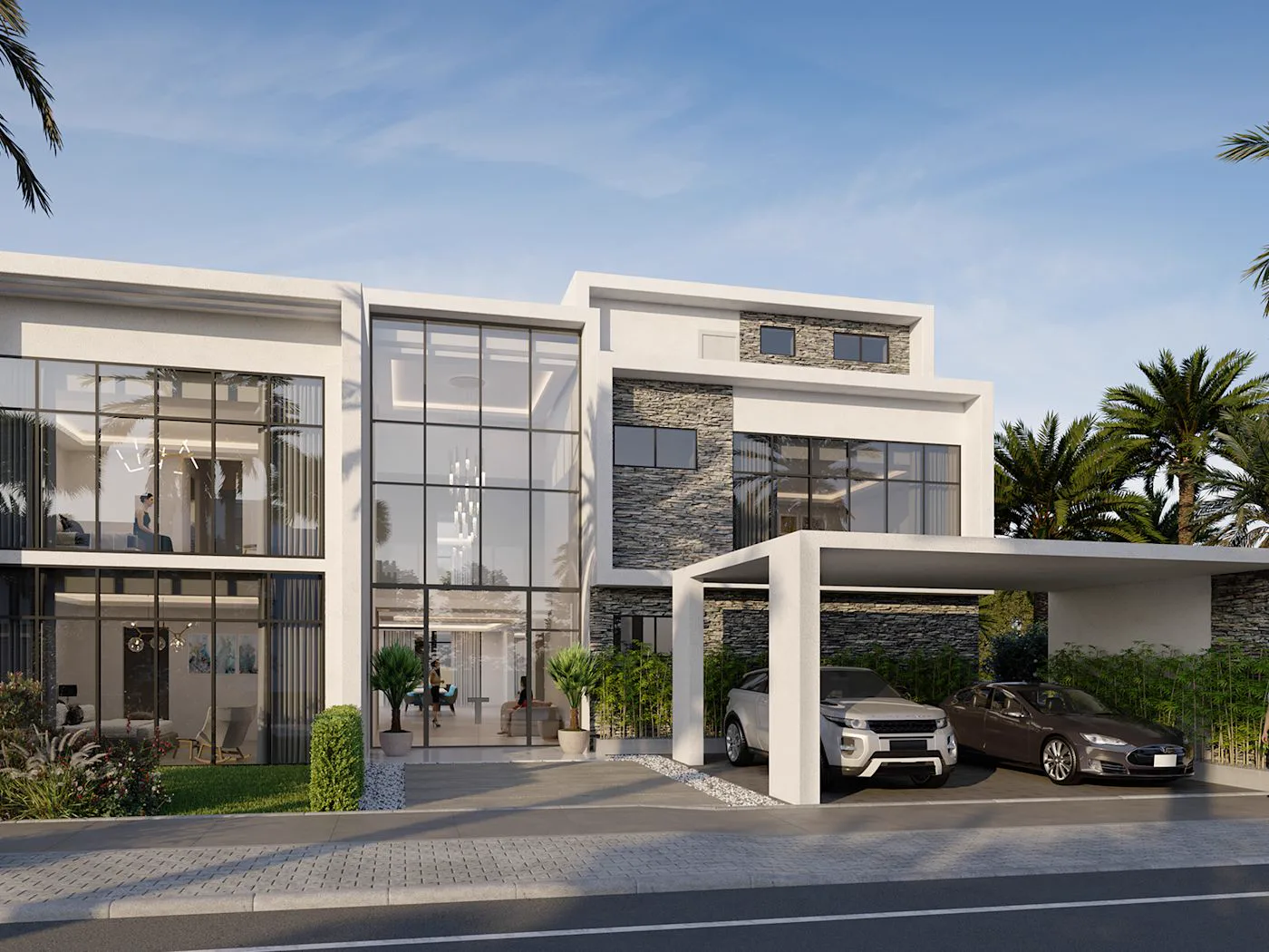 BelAir at The Trump Estates — villa streetscape marketing still from DAMAC Phase 2 gallery