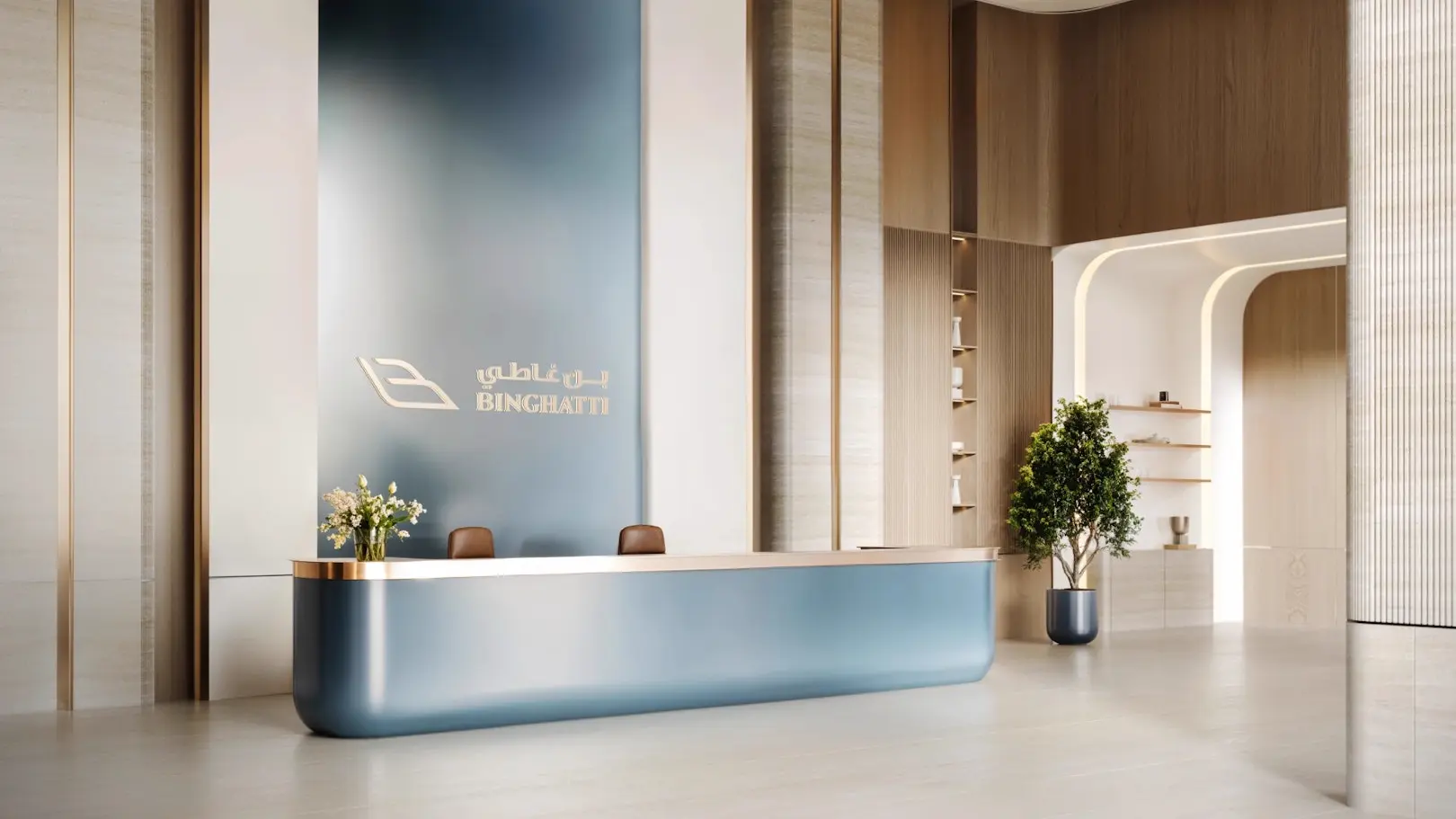 Binghatti Cullinan — lobby marketing still