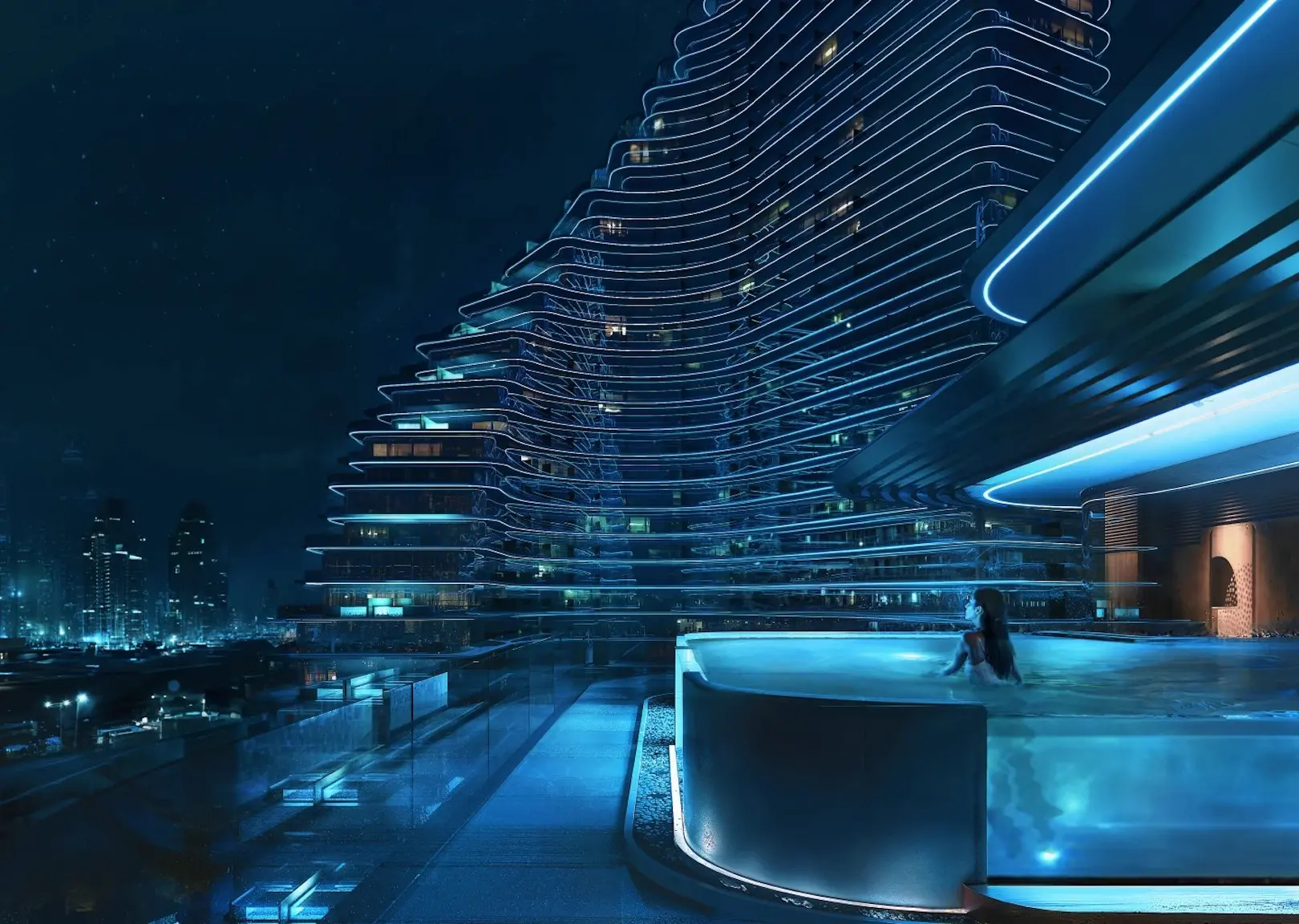 Binghatti Flare — amenities marketing still