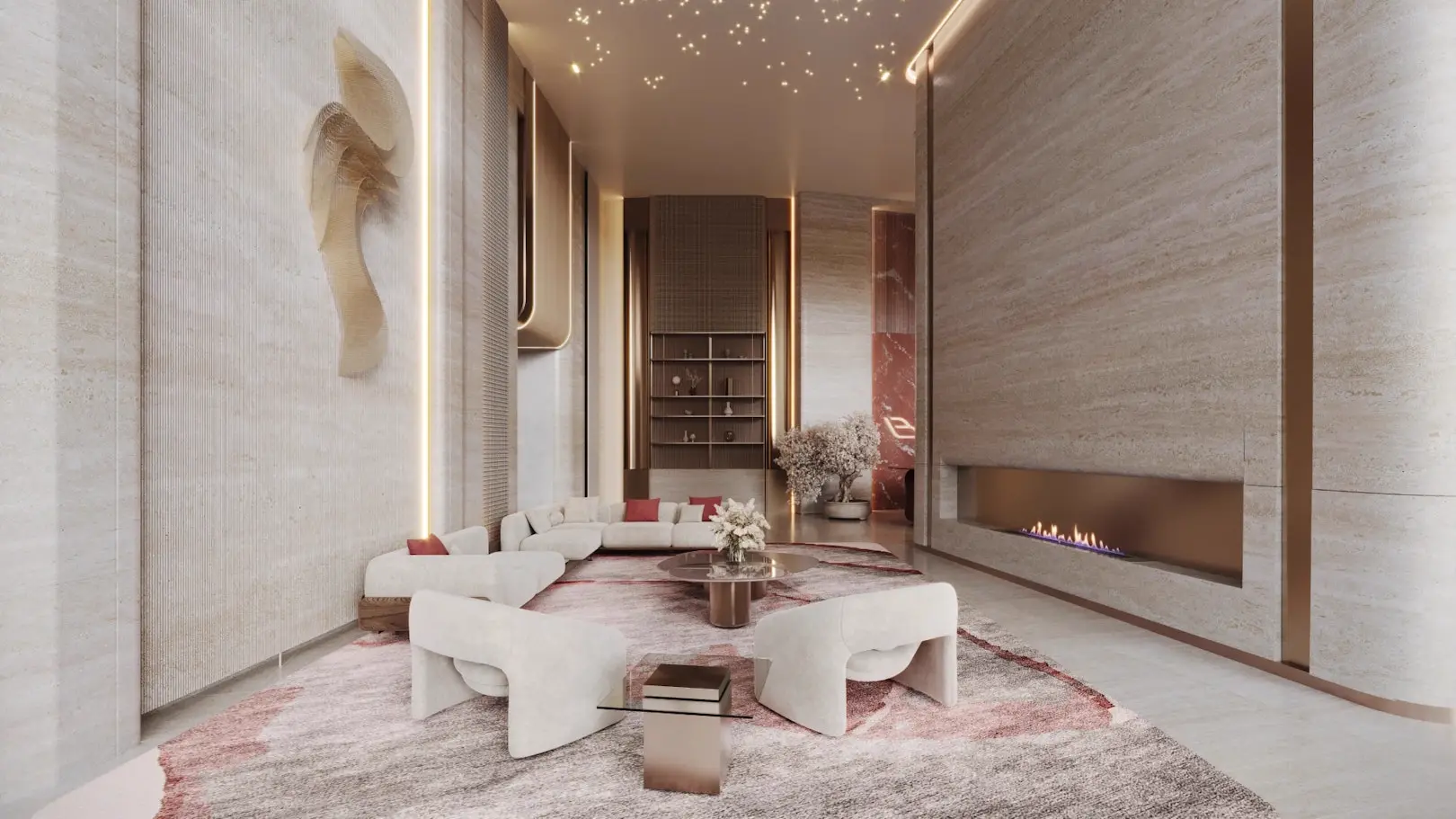 Binghatti Flare — lobby marketing still