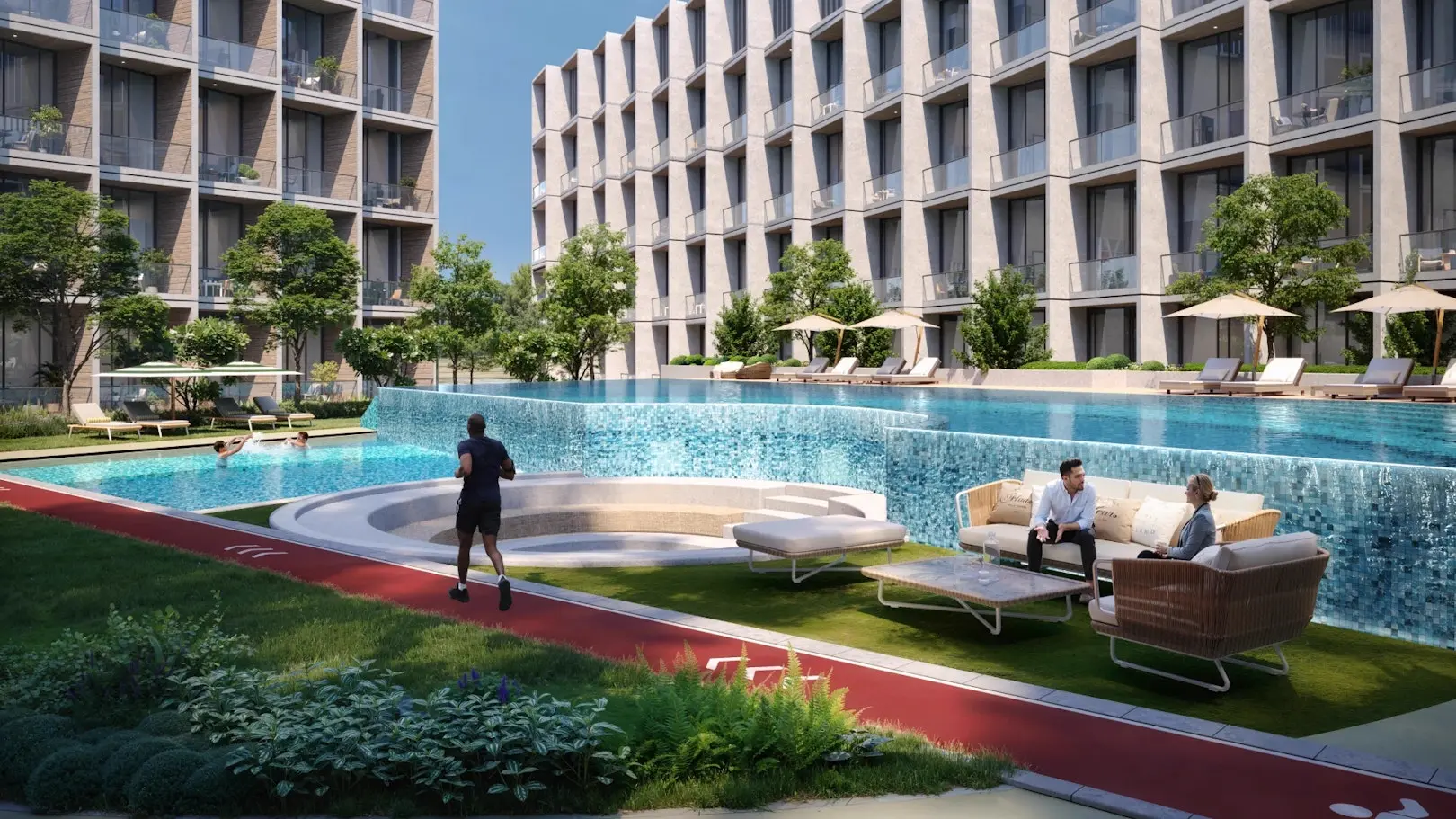 Binghatti Hillcrest — amenities marketing still