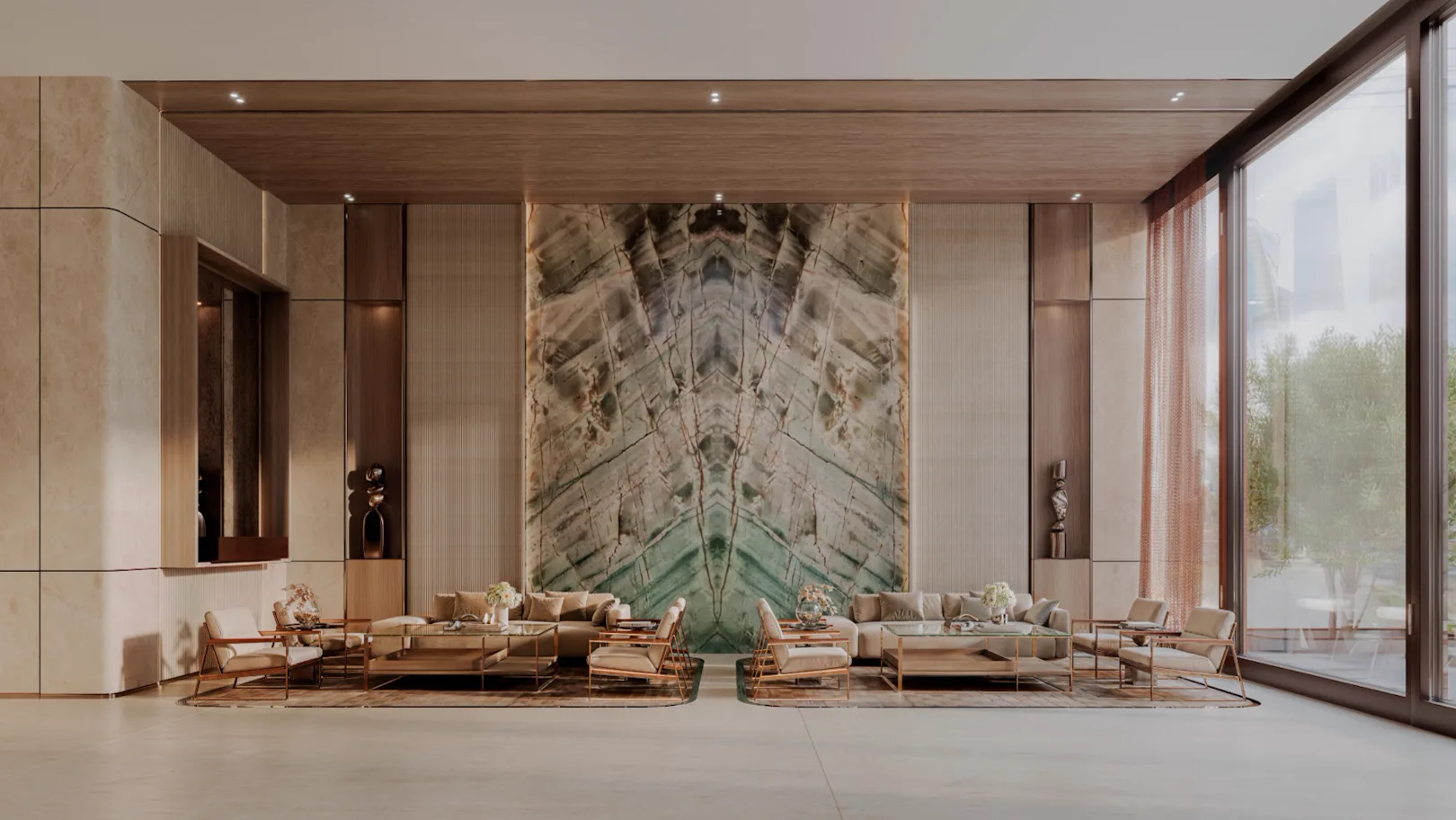 Binghatti Luxuria — lobby marketing still