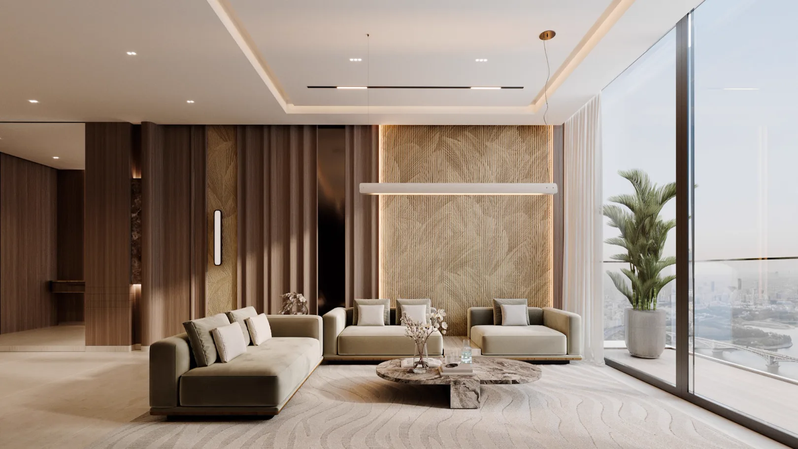 Binghatti Luxuria — living room marketing still