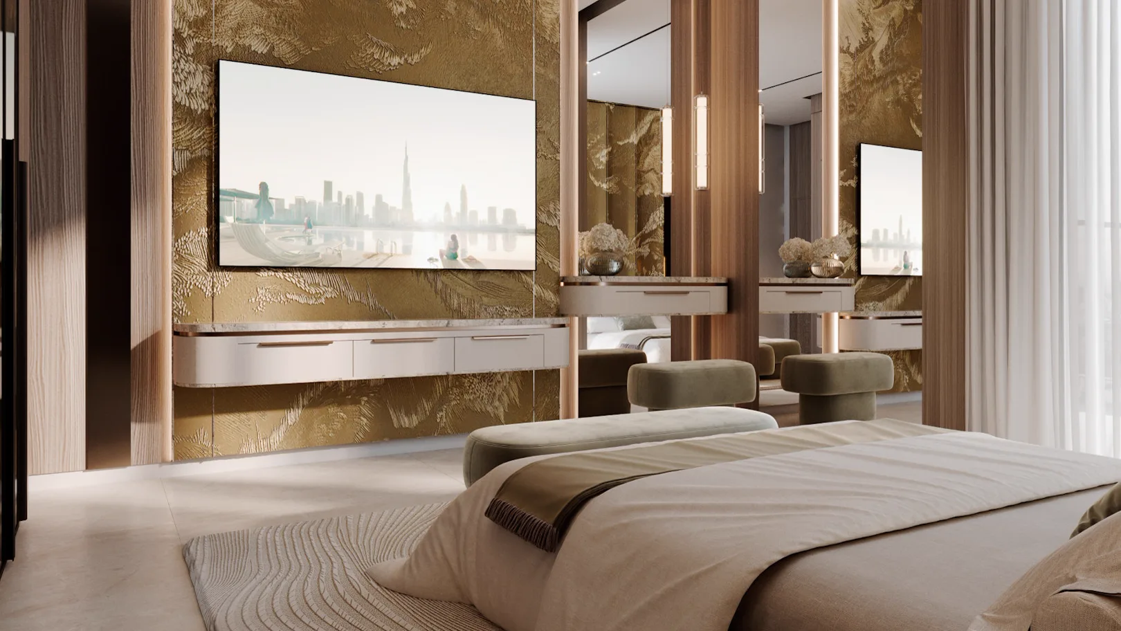 Binghatti Luxuria — bedroom marketing still