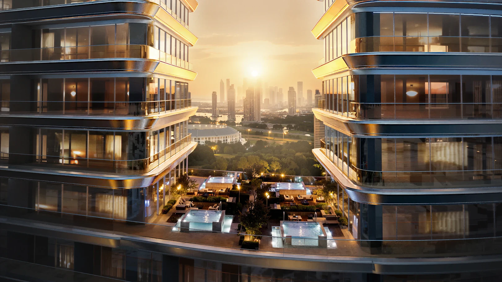 Binghatti Sky Terraces — amenities marketing still