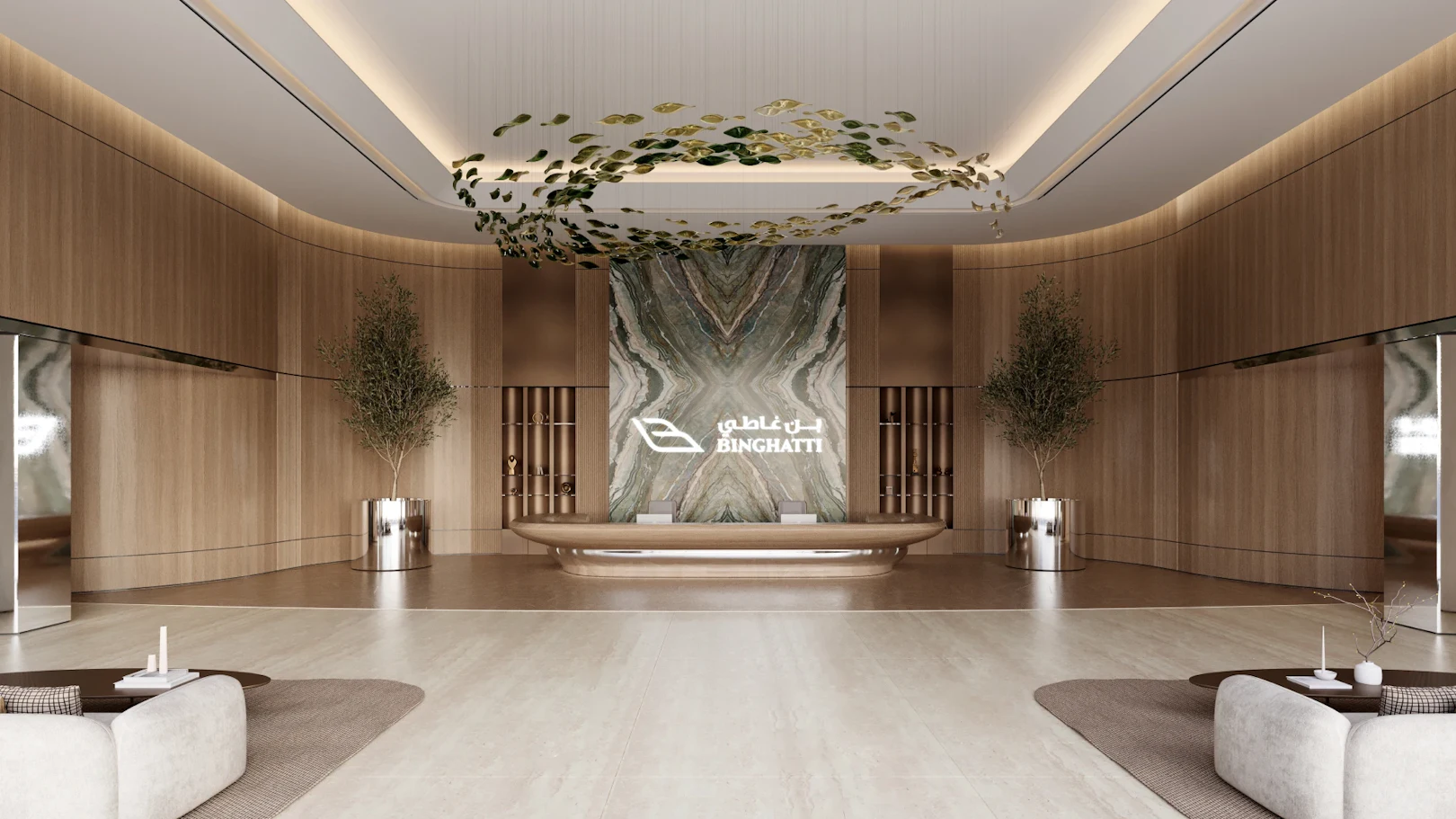 Binghatti Sky Terraces — lobby marketing still
