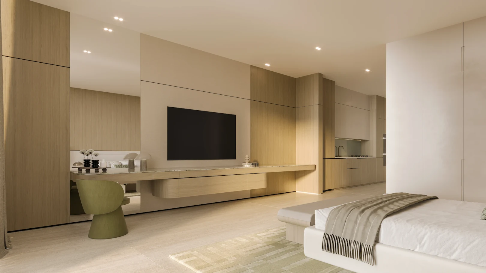 Binghatti Sky Terraces — bedroom marketing still