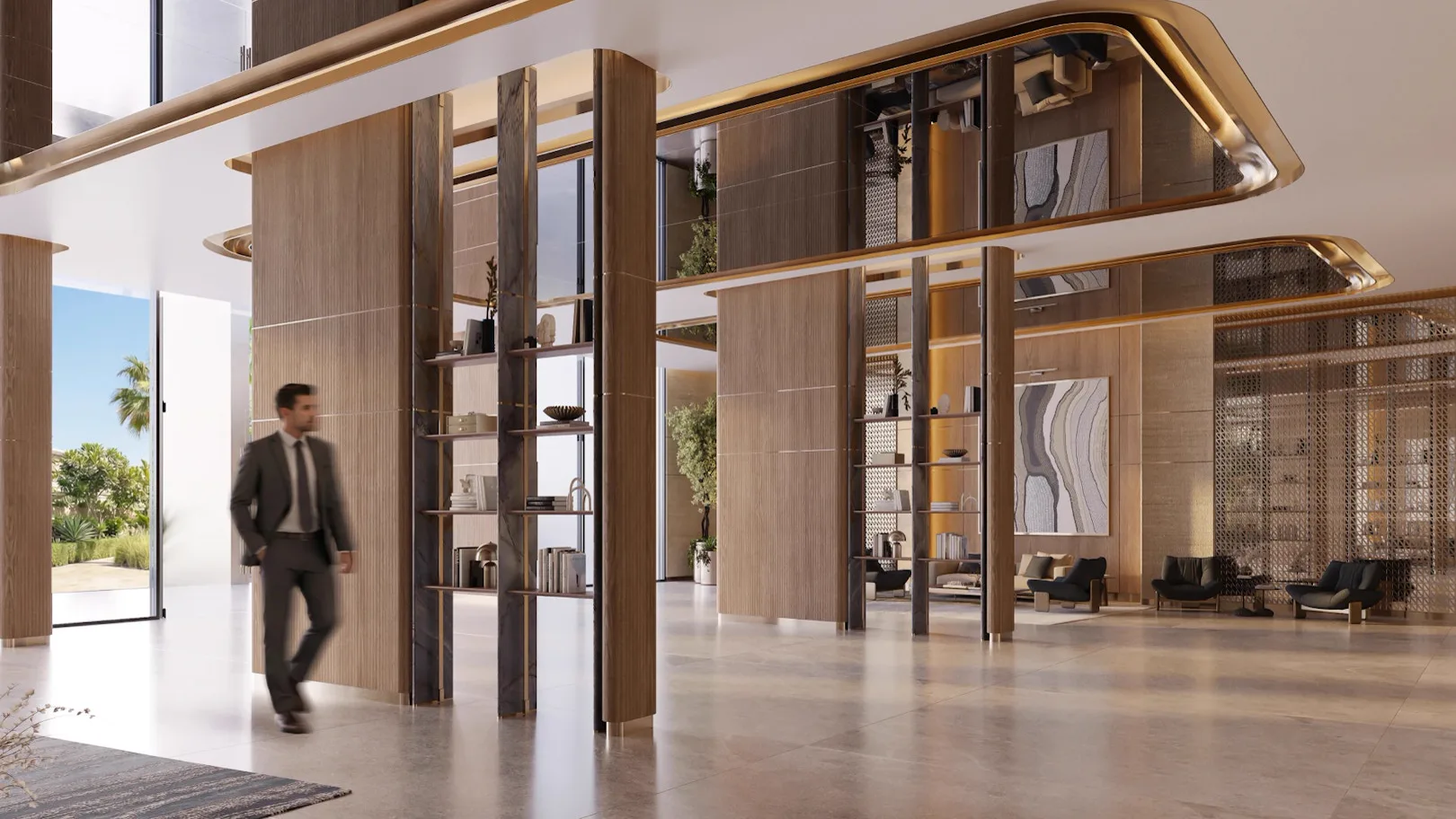 Binghatti Wraith — lobby marketing still