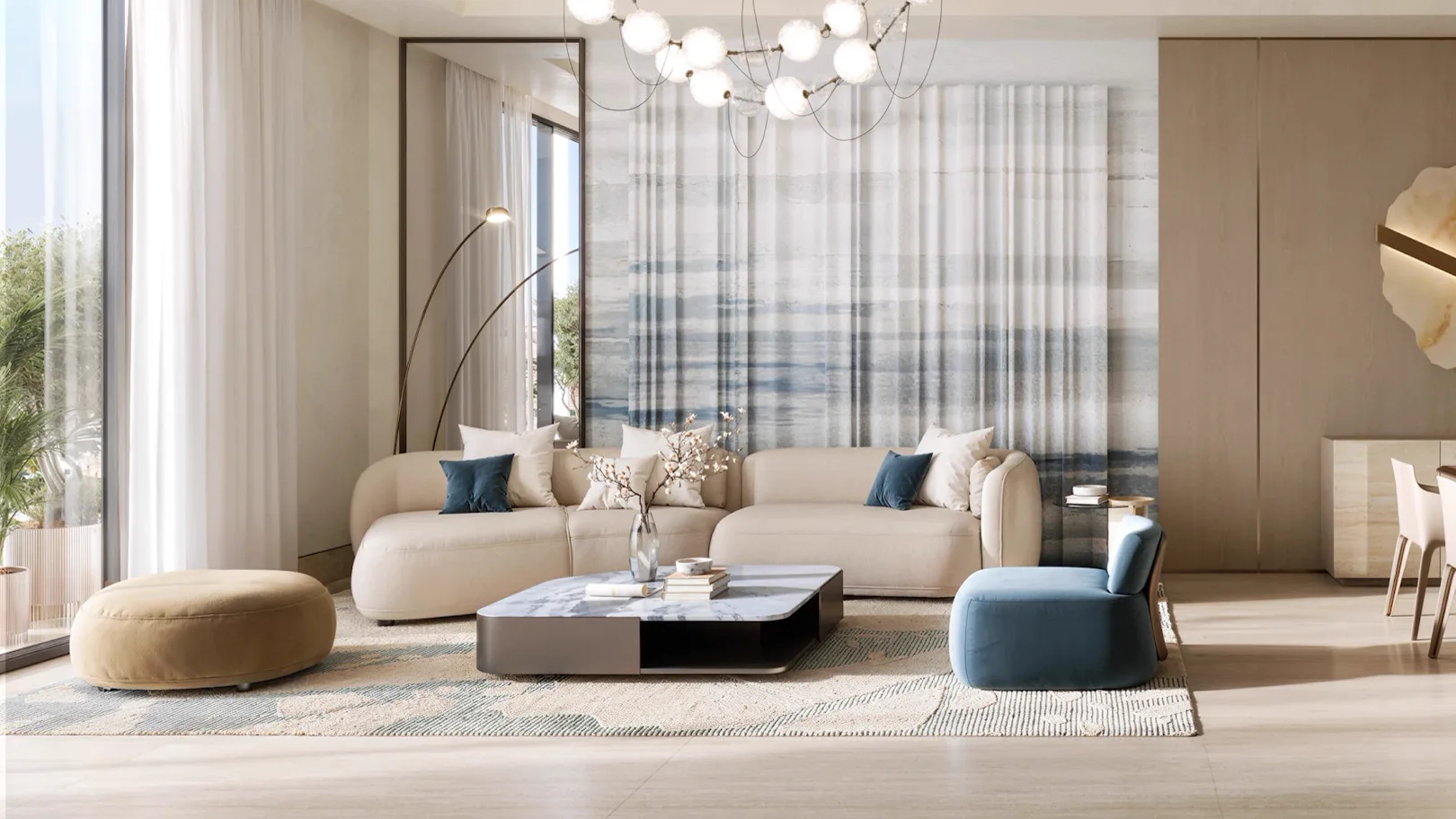 Binghatti Wraith — living room marketing still