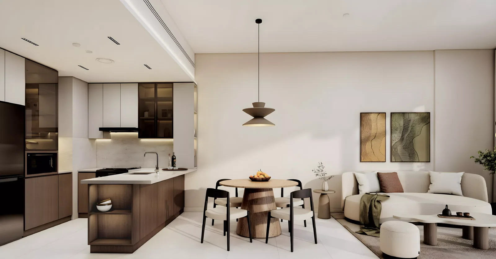 Boulevard Park 2 — marketing kitchen and living interior