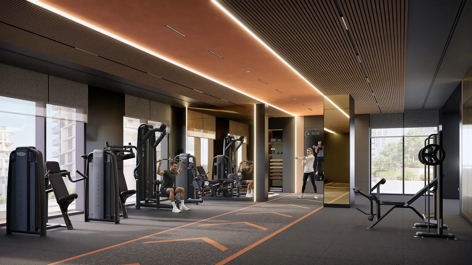 Boulevard Park at Wasl Gate — official marketing gym interior