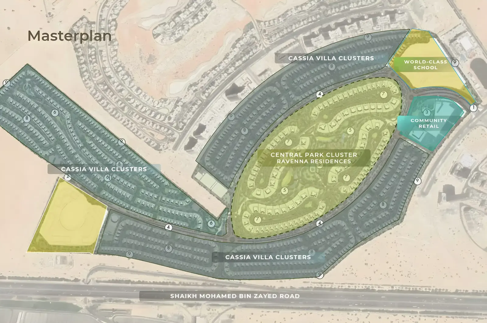 Cassia 6 — marketing masterplan still within The Wilds by Aldar