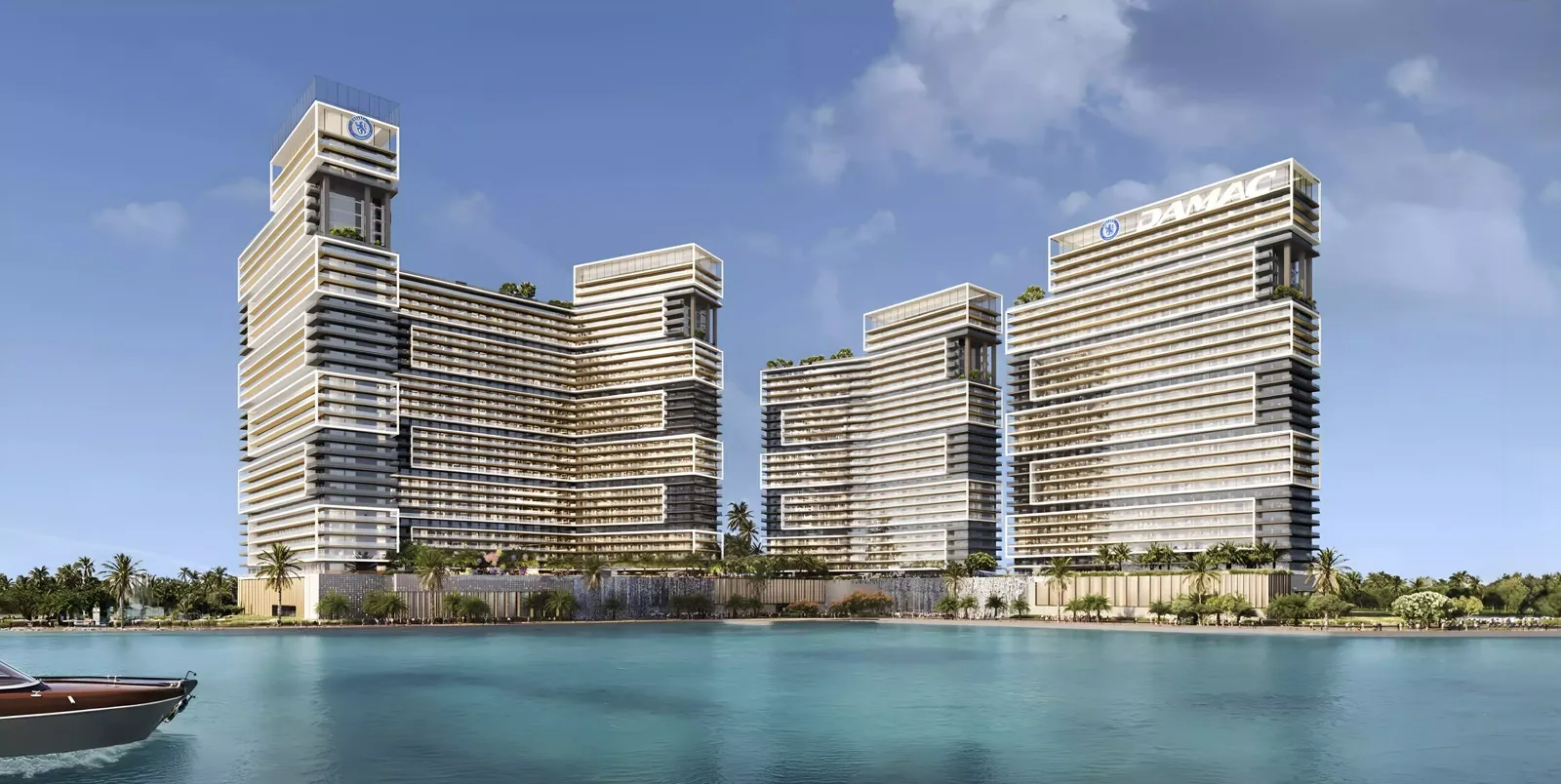 Chelsea Residences 2 — daytime waterfront multi-tower marketing still used on the Property Finder product page