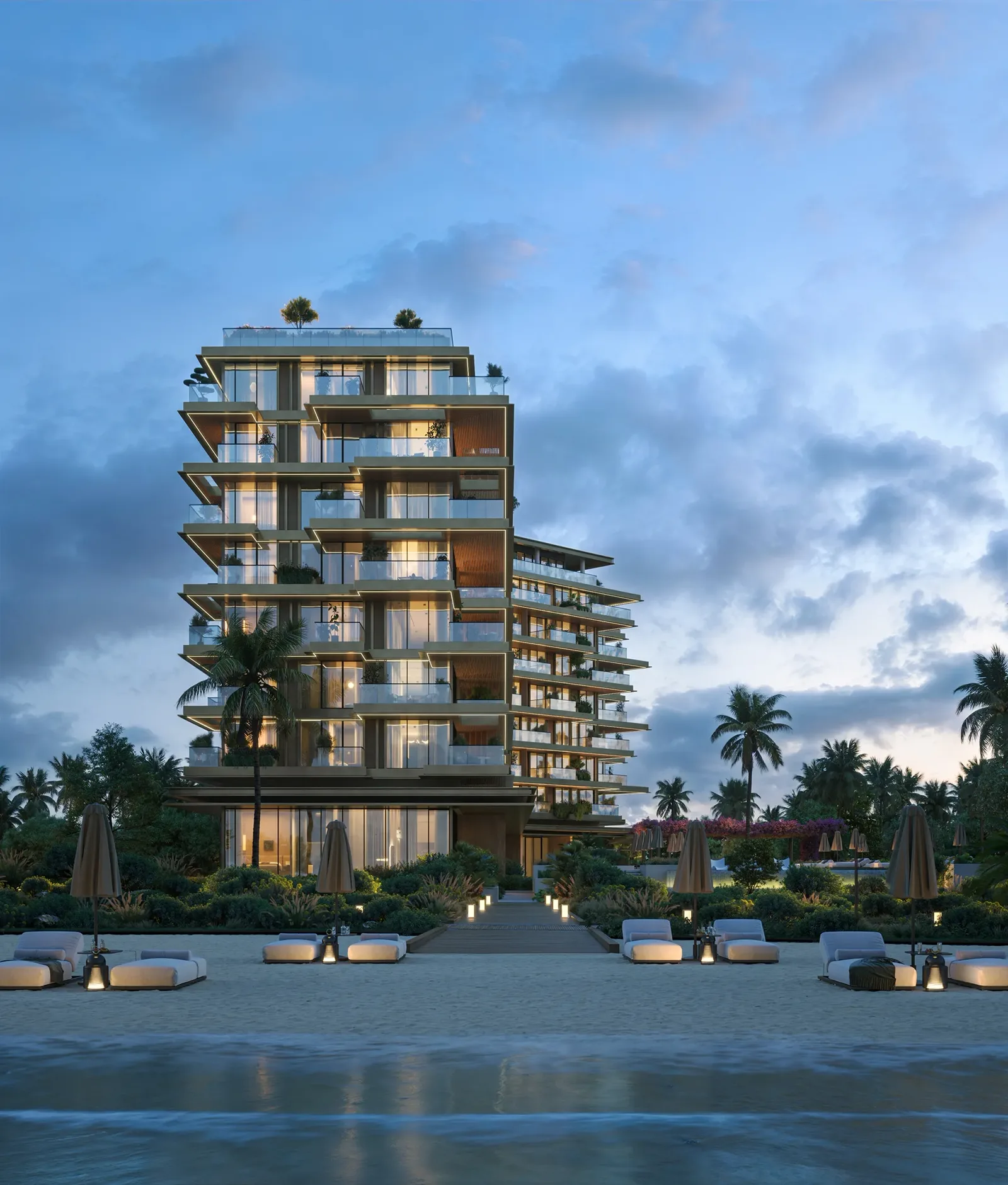 Cheval Residences — front elevation exterior render