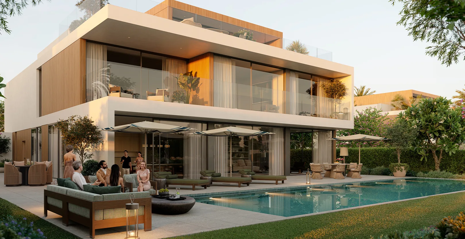 Chevalia Estate 2 — wide estate approach marketing still