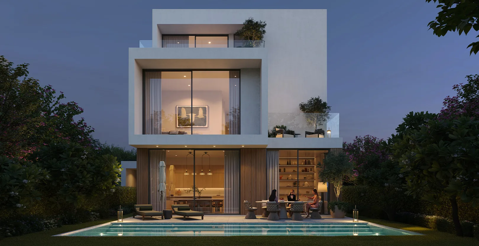 Chevalia Estate 2 — community landscape marketing still