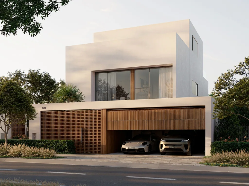 Chevalia Fields — street-front villa with garage marketing still