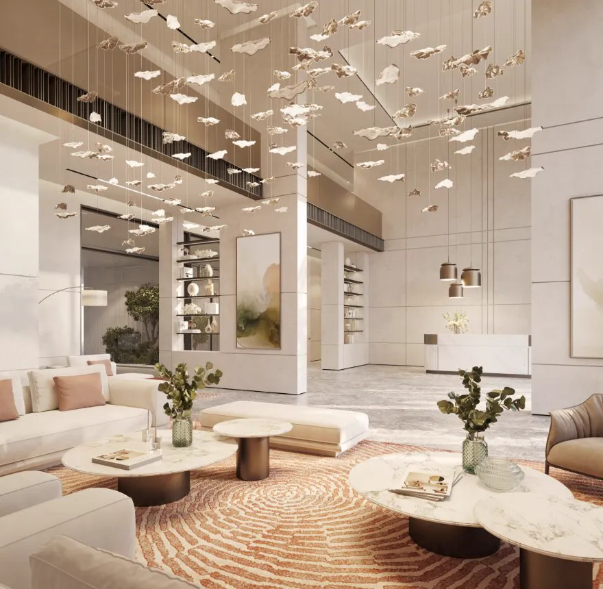 City Walk Northline — residents' lounge interior render