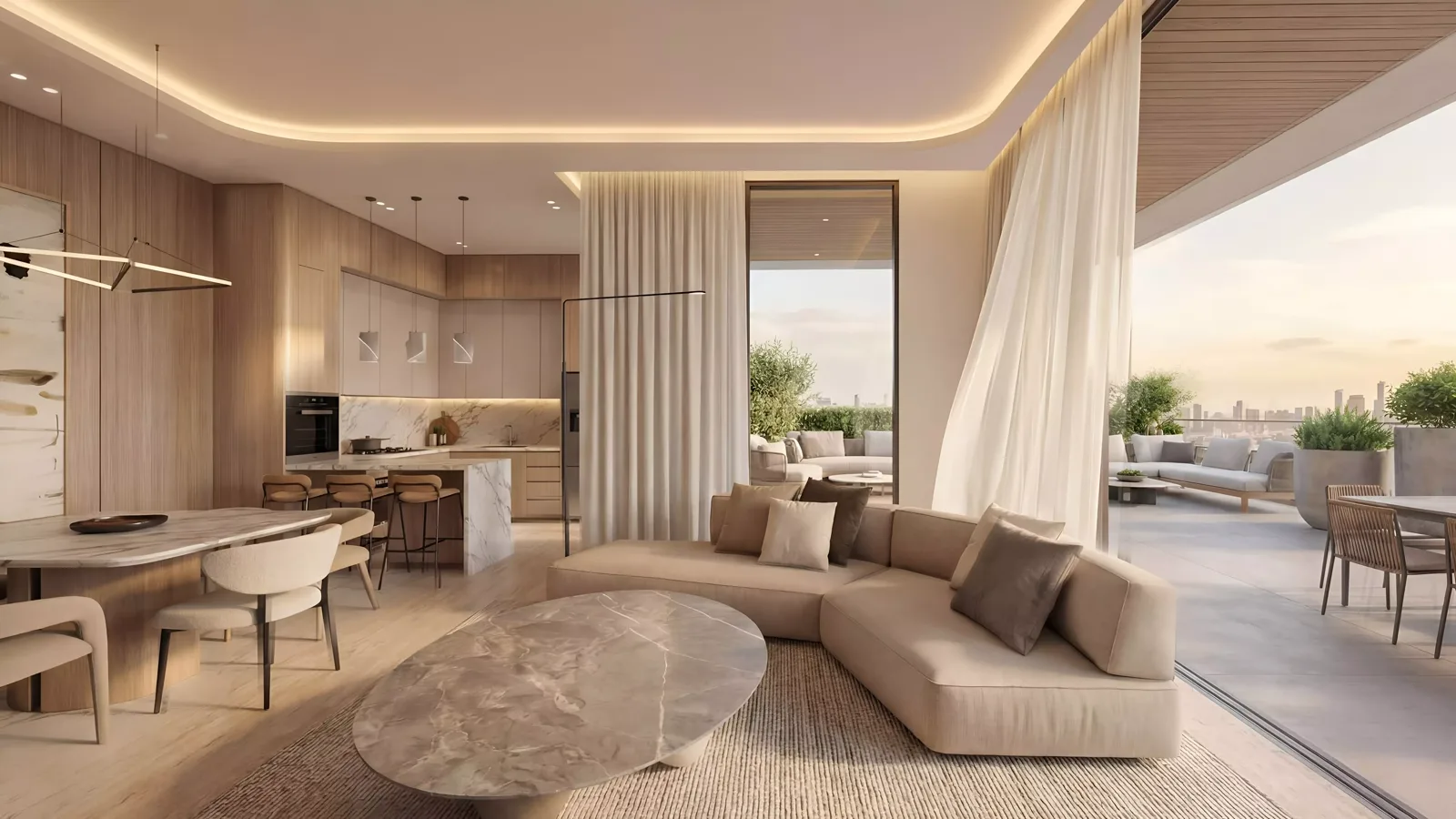 Cove at Lunaya Terraces — building exterior marketing still
