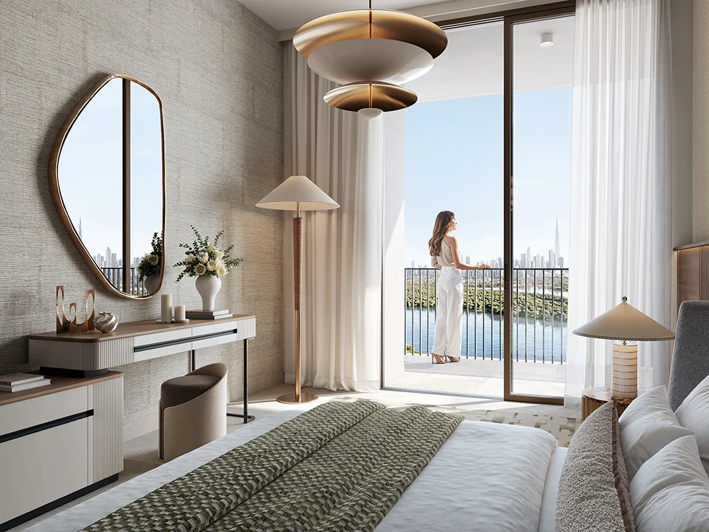 Creek Haven — interior bedroom marketing render