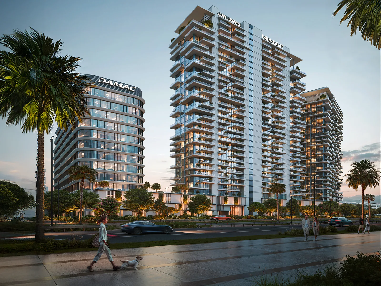 DAMAC District — amenity and landscape marketing render