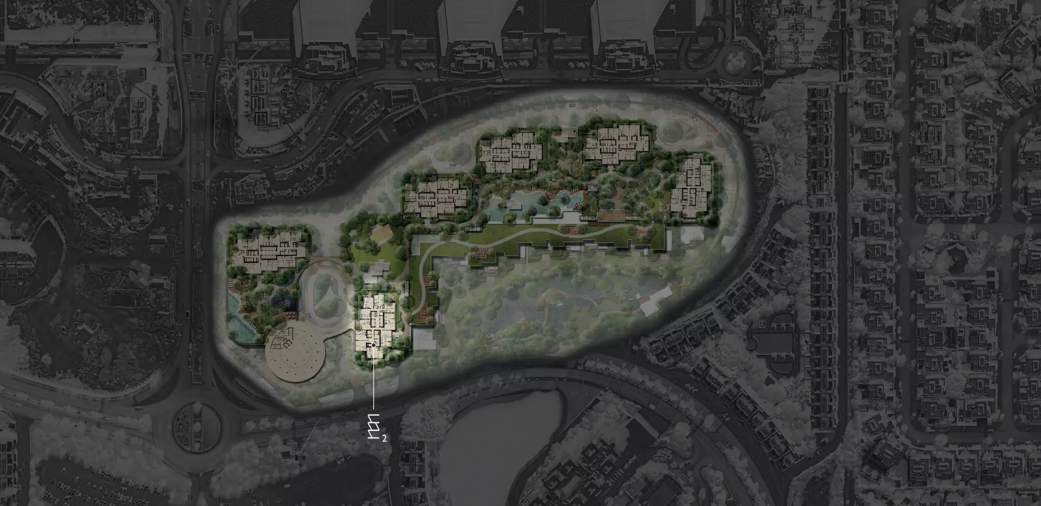 East Residence 2 at Serenia District — marketing masterplan still