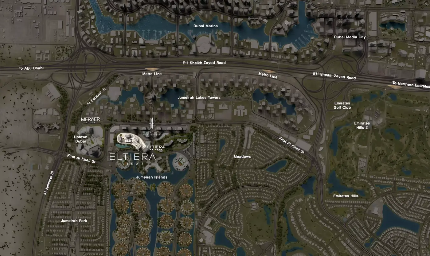 Eltiera Views 2 — masterplan marketing still from Property Finder