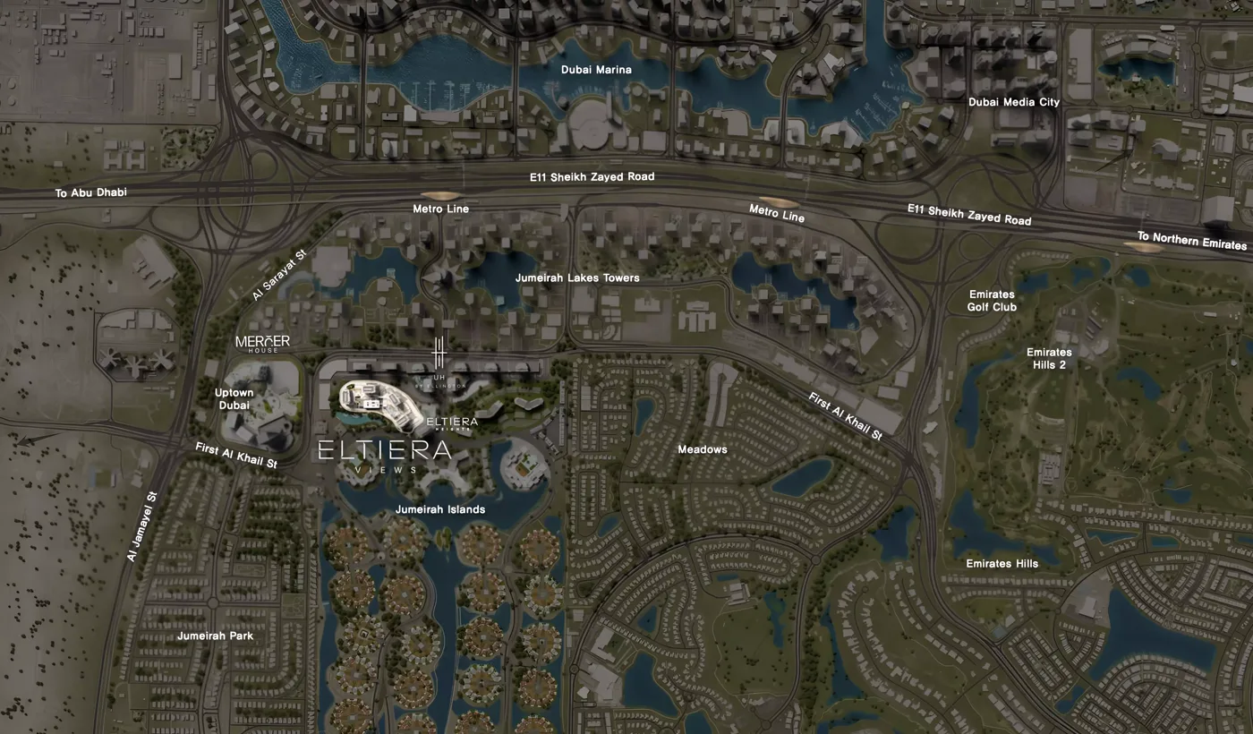 Eltiera Views 4 — masterplan marketing still from Property Finder