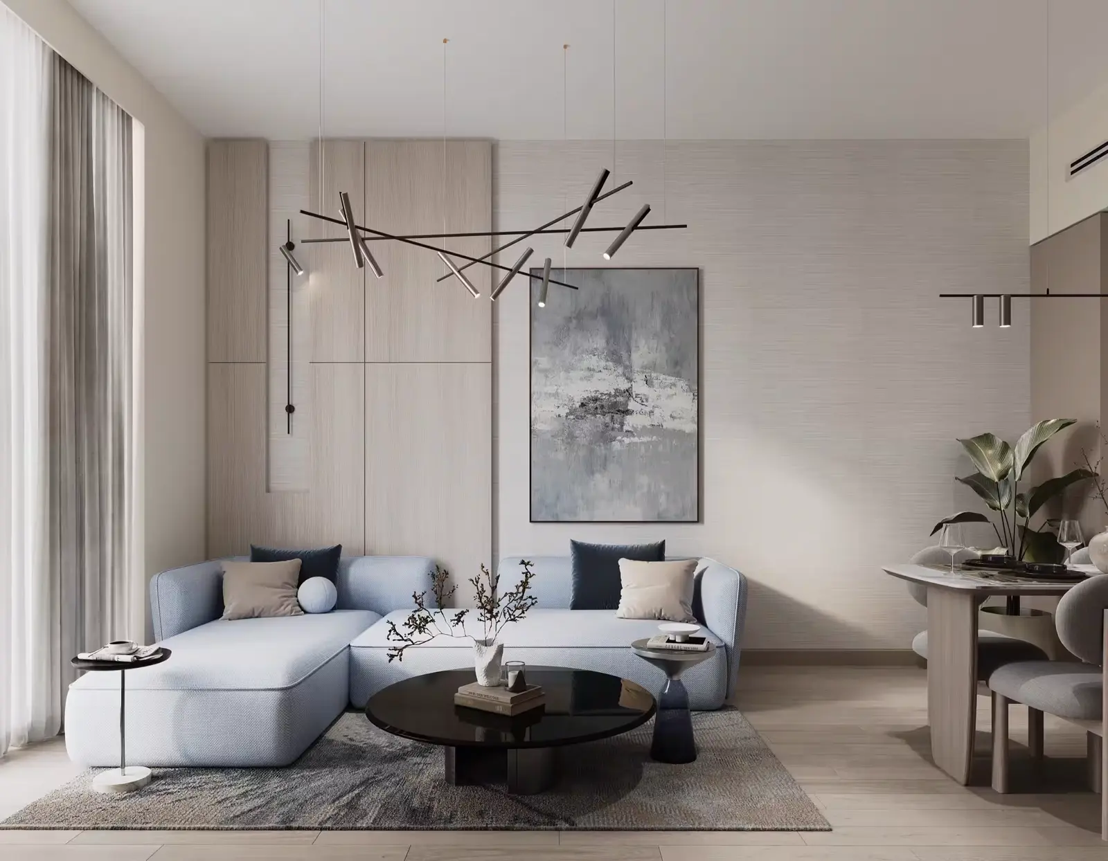 Enre Residence by Imtiaz — official interior marketing still of furnished apartment living space