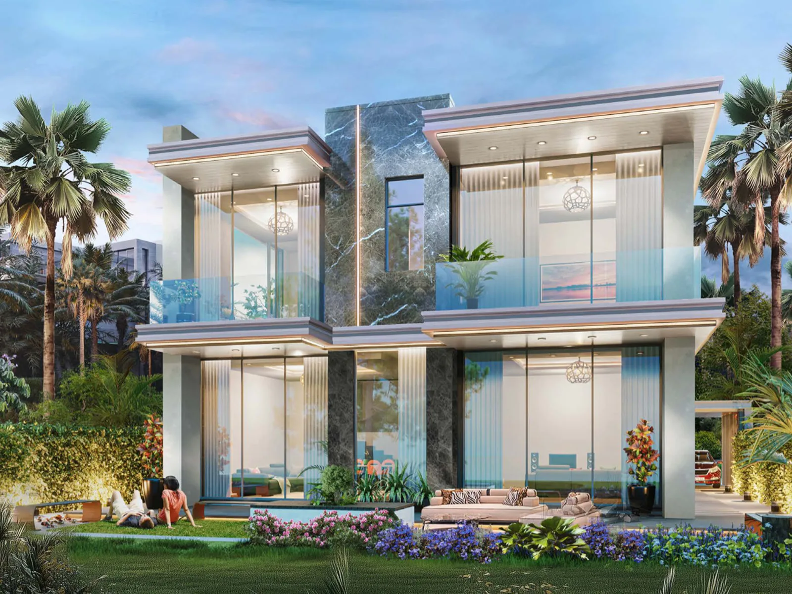 DAMAC Islands parent — official villa facade marketing still (master context, not a Fiji 2 townhouse plot)