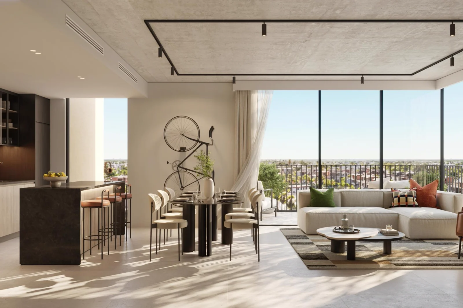 Rise by Athlon apartment interior living space marketing still (collection)
