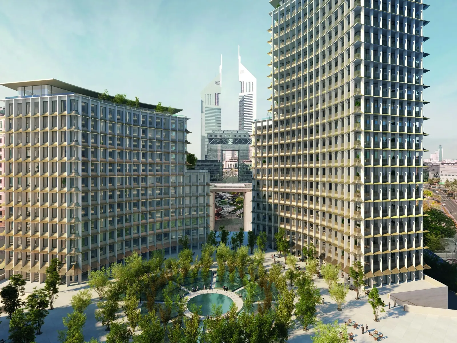 Four Seasons Private Residences Dubai at DIFC — official H&H marketing exterior still