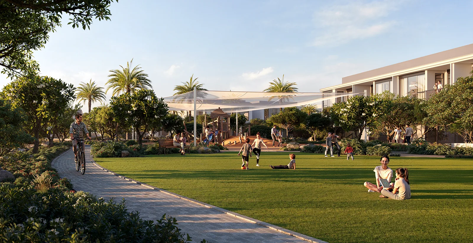 Greenspoint at Emaar South — community park and homes marketing still