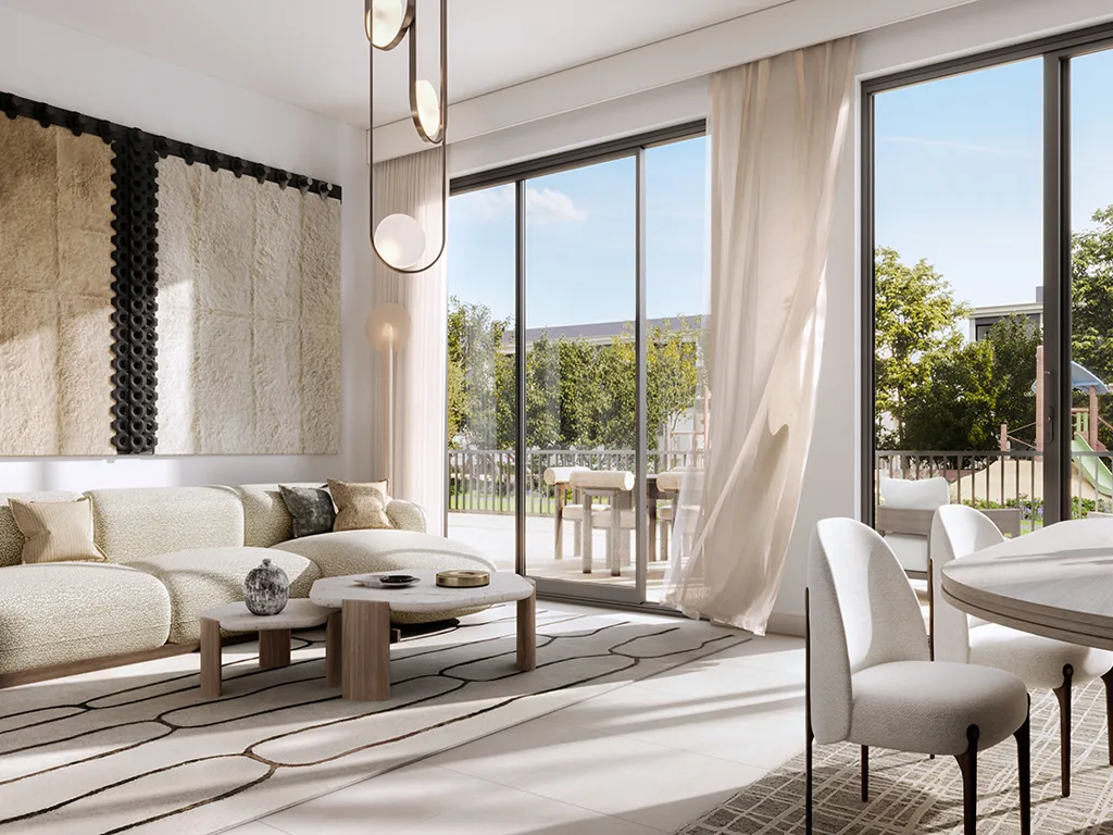 Greenspoint Emaar South — interior living marketing still