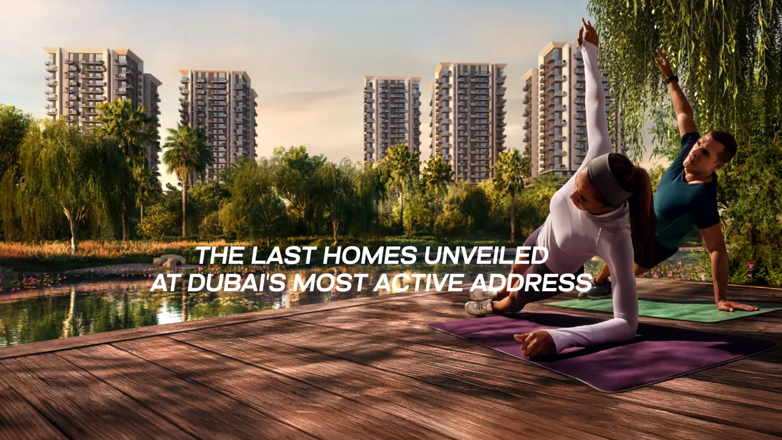 Rise by Athlon collection — aerial marketing still of the apartment cluster (Aldar)