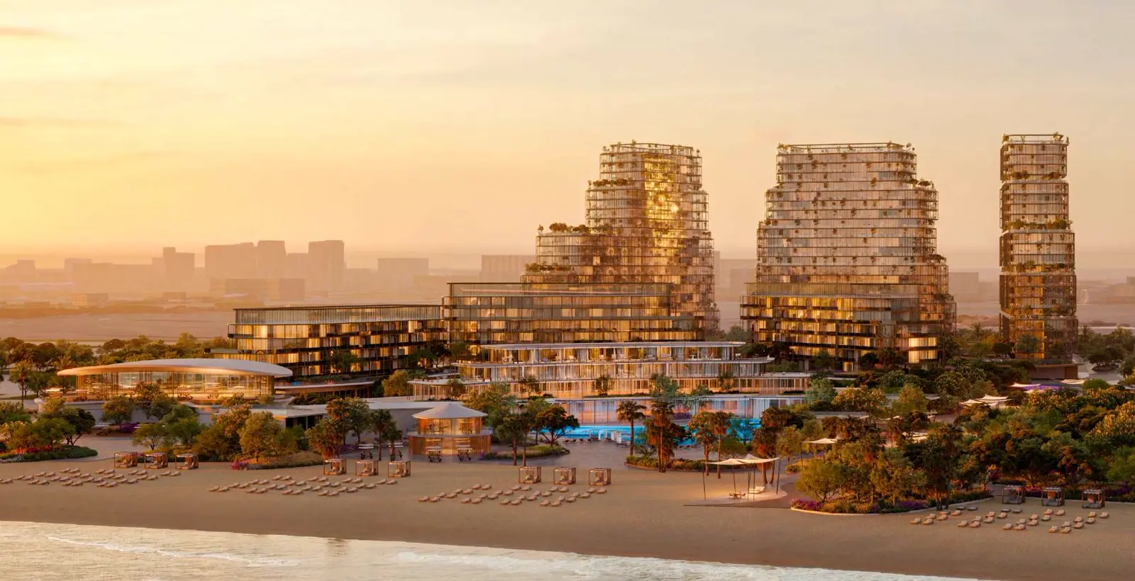 Hado by Beyond — sunset waterfront marketing still