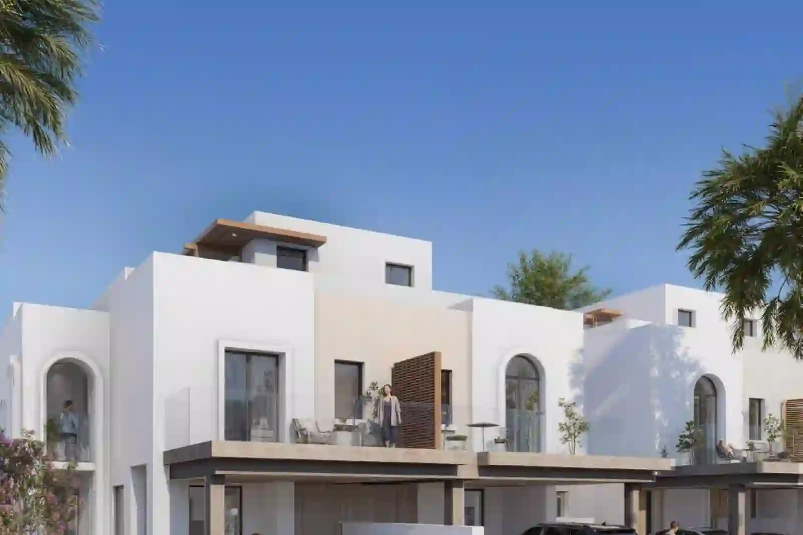 Hayat Dubai South — marketing aerial toward pools, green corridors and residential blocks
