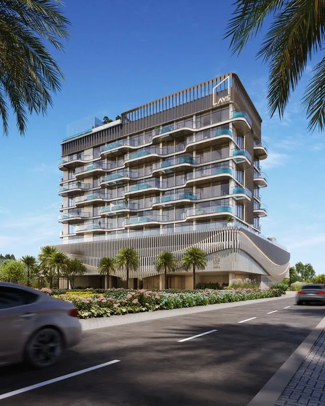 Heritage Collection 1 — official daytime street still of the same AYS-crowned mid-rise and fin podium