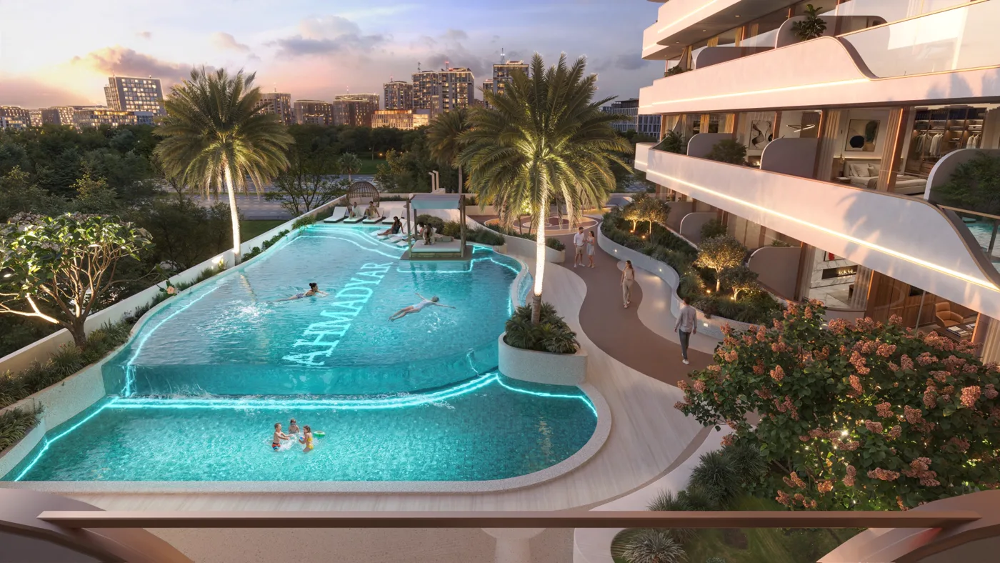 La Vera Creek — official lifestyle amenity marketing still