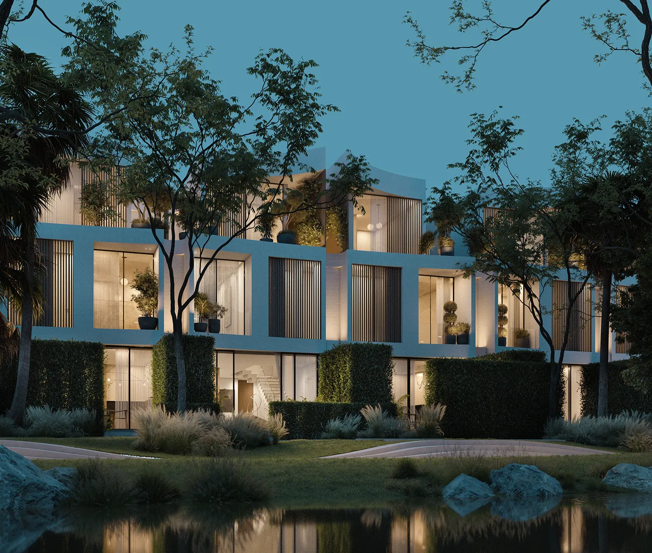 Lunaya THE BLOOM townhouse — official collection exterior marketing still