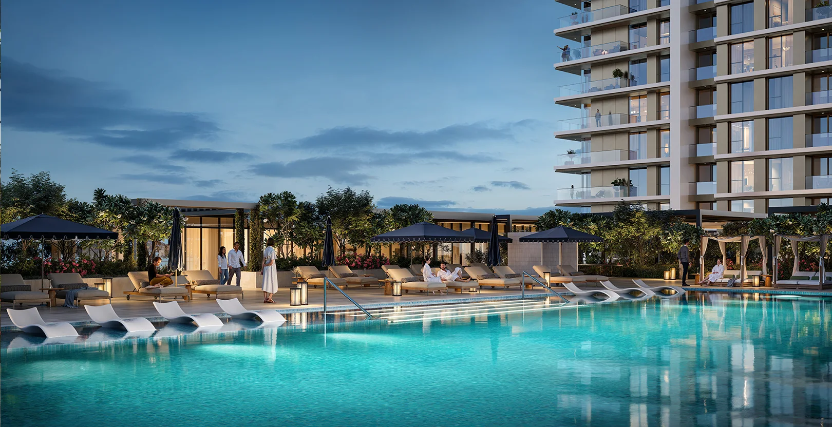 Lyvia by Palace — waterfront and tower marketing still