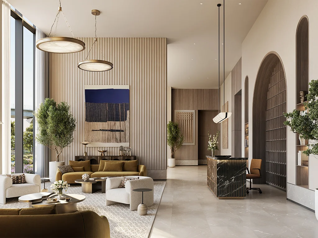 Lyvia by Palace — interior living marketing render